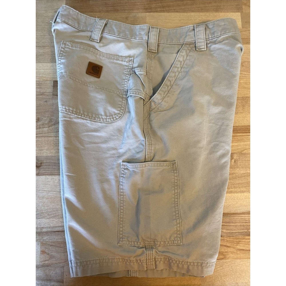 Carhartt Carpenter Workwear Shorts Mens 36 Tan Beige 9” Inseam B147